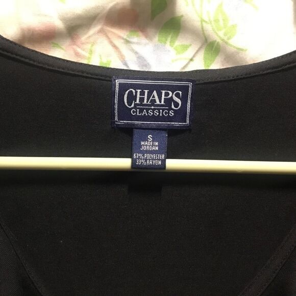 CHAPS  3/4 Sleeve Ruffled Top Sz. Small - Picture 7 of 10